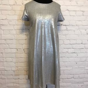 Silver A-Line Dress